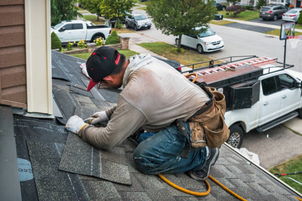 Professional Roofing technician working in Fishers Hill, VA